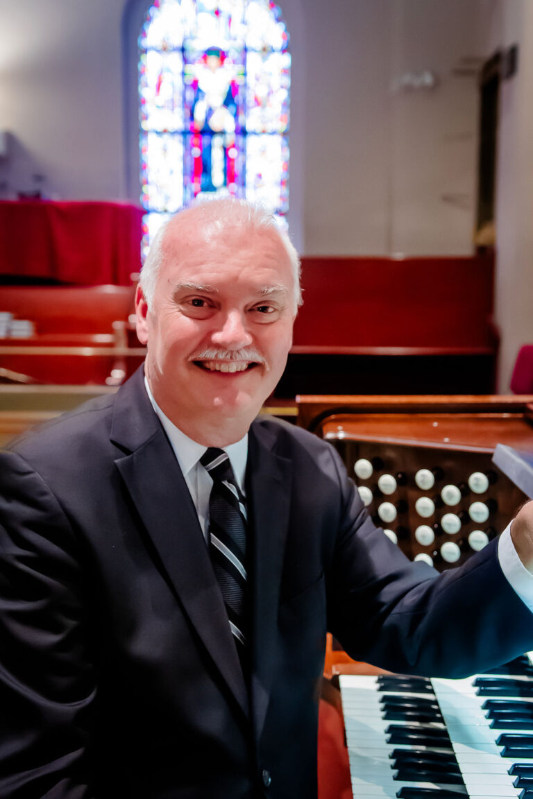 Larry Hershey at the console