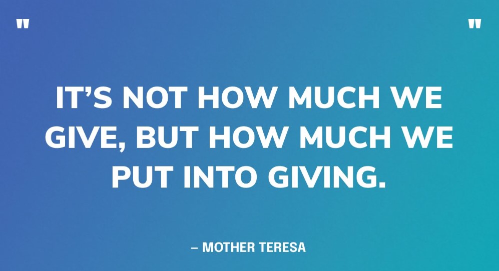 give mother teresa